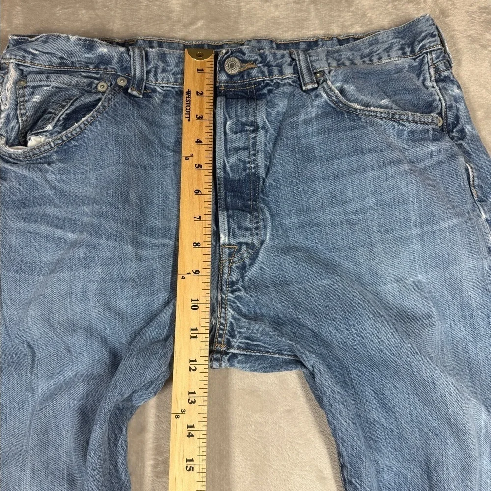Levi’s Men’s 501 Original Fit Button Fly 100% Cotton Worn In Blue Jeans Size 38